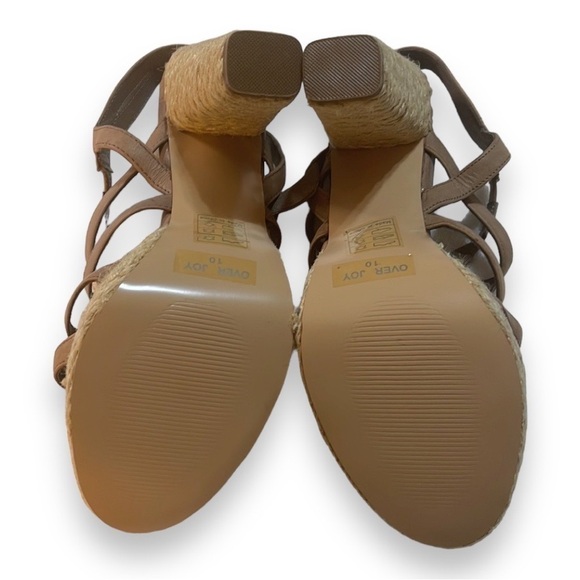 Envy Taupe Over Joy Woven Heeled Sandals Women’s Size 10, 5” Heel, Never Worn! - Picture 6 of 6
